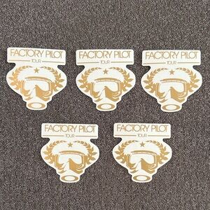 Oakley Vintage Factory Pilot Tour Stickers Lot of 5 NEW